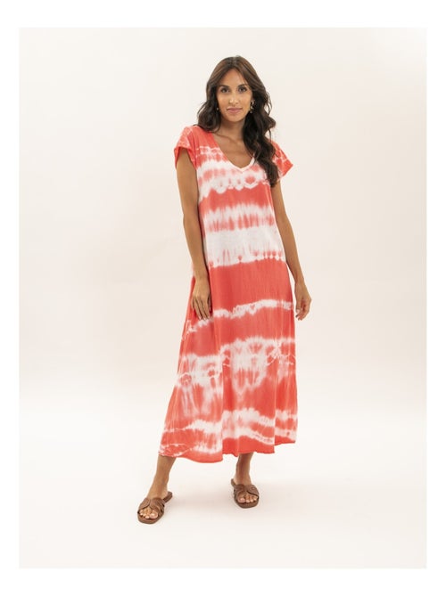 Ibolia lange jurk met patroon in t-shirtstijl - Kiabi Ibolia lange jurk met patroon in t-shirtstijl - Kiabi
