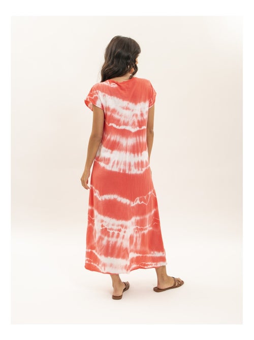 Ibolia lange jurk met patroon in t-shirtstijl - Kiabi Ibolia lange jurk met patroon in t-shirtstijl - Kiabi