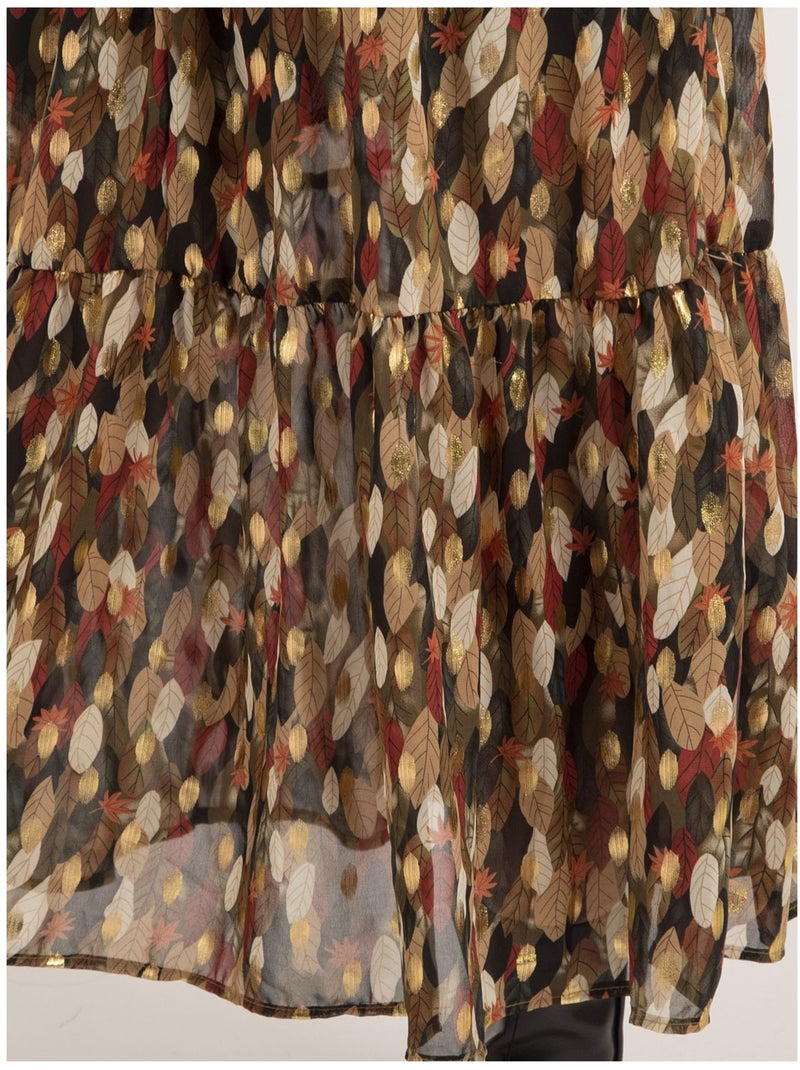 Idetta maxi-jurk met patroon Kaki - Kiabi