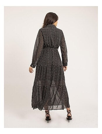 Idyana lange jurk met patroon