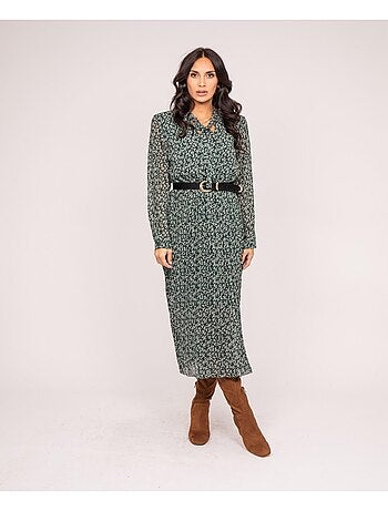 IFLOR maxi-jurk met print