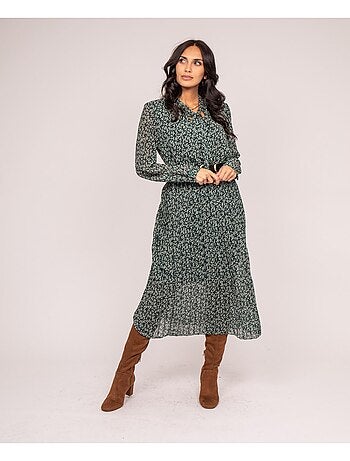 IFLOR maxi-jurk met print