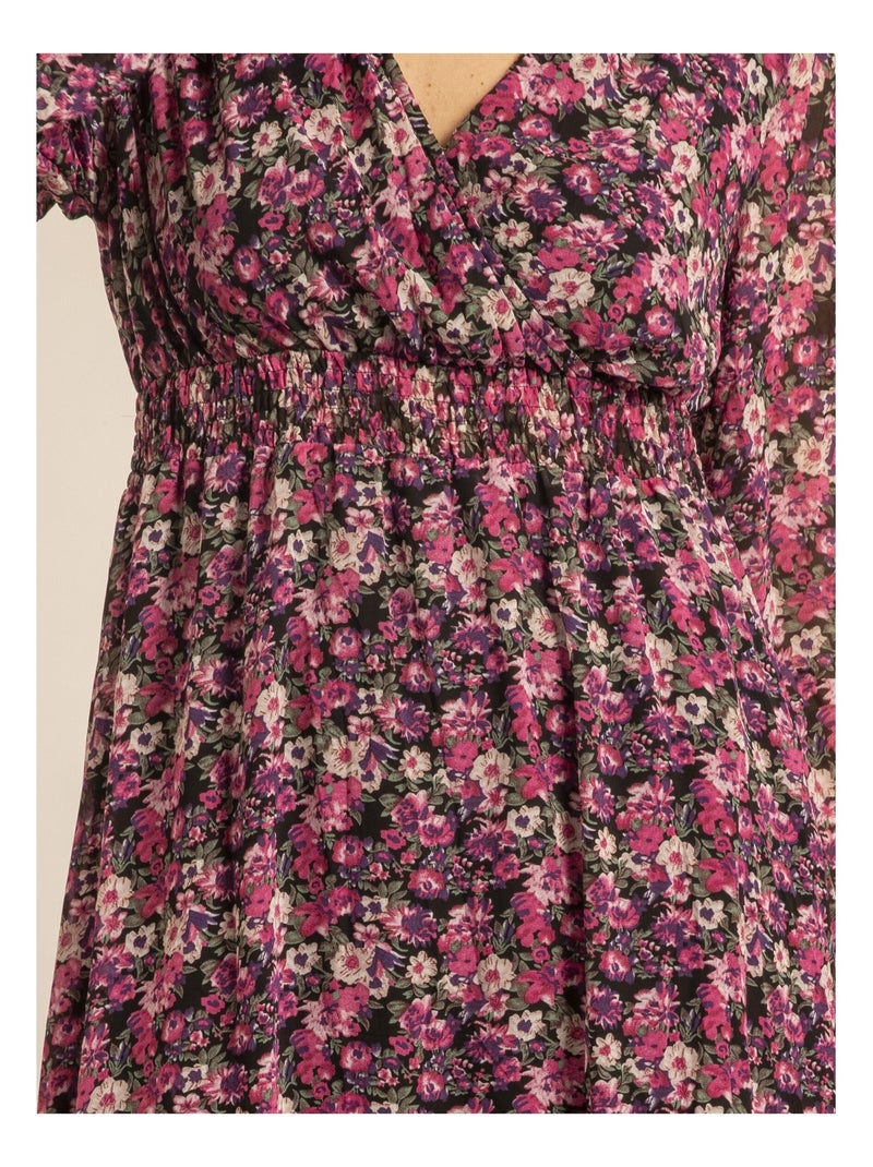 Ignacia maxi-jurk met patroon Roze - Kiabi