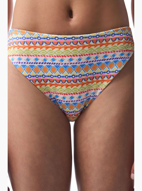 Ila omkeerbare bikinislip met hoge taille penti - Kiabi Ila omkeerbare bikinislip met hoge taille penti - Kiabi