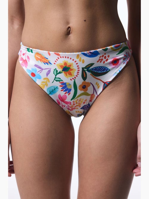 Ila omkeerbare bikinislip met hoge taille penti - Kiabi Ila omkeerbare bikinislip met hoge taille penti - Kiabi