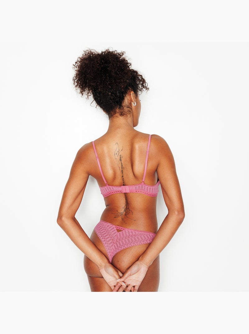 Imany beha zonder beugel vergrotend roze Roze - Kiabi