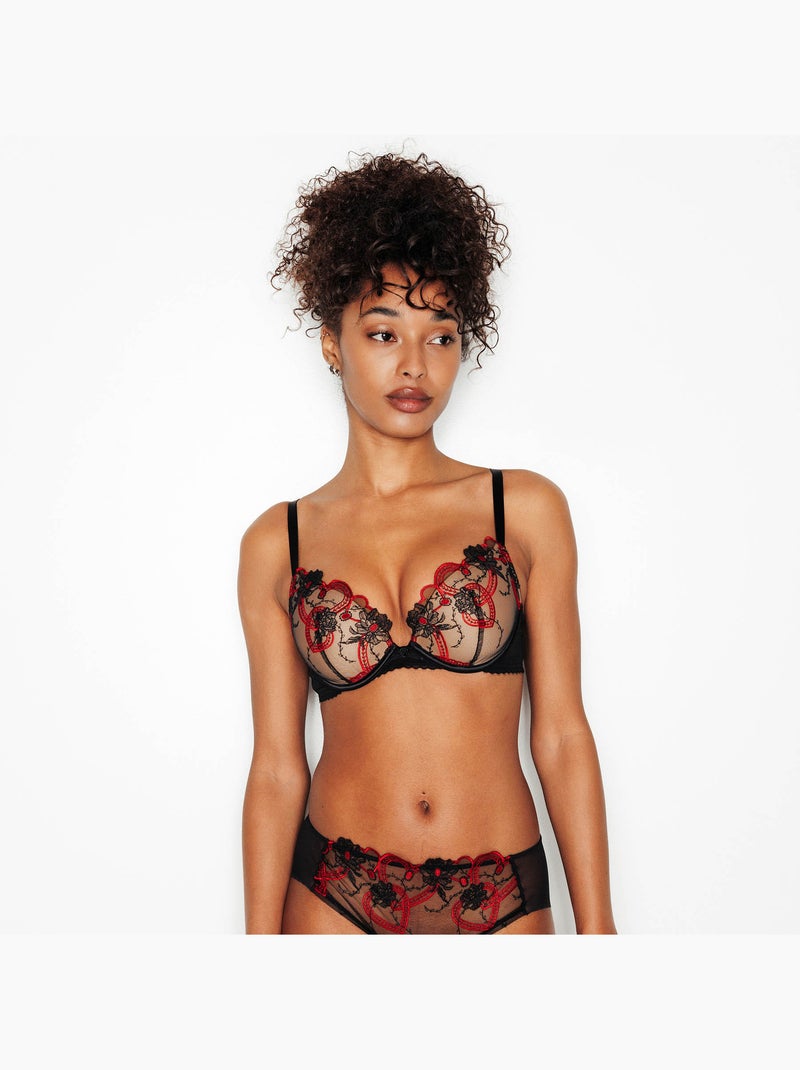 Imelda beha vormend push-up multikleur zwart Zwart Multicolor - Kiabi