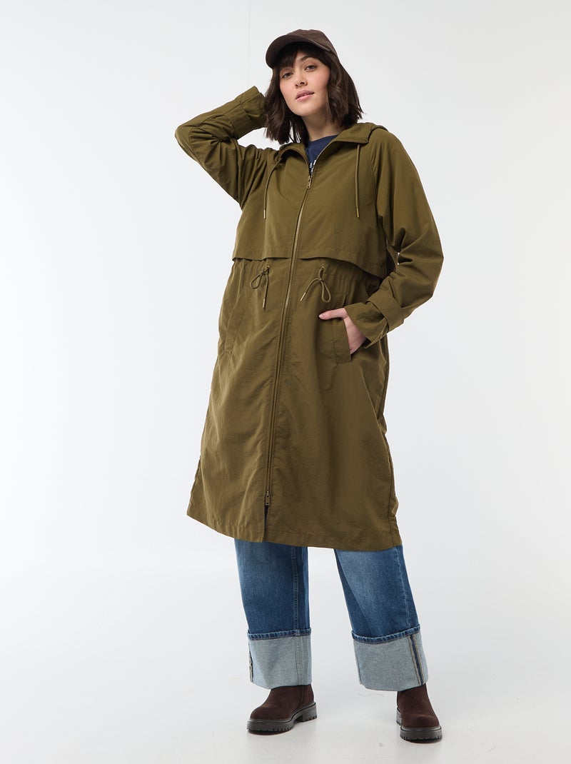 Imperméable à capuche Vert - Kiabi