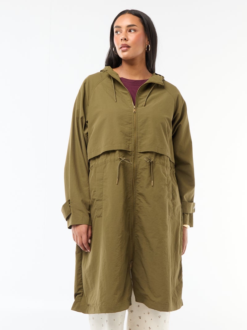 Imperméable à capuche Vert - Kiabi