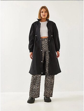 Imperméable long à taille élastique lucci