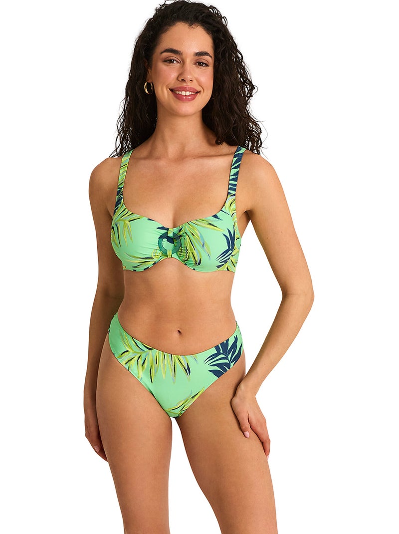 In elkaar grijpende bikinitop calypso Groen - Kiabi
