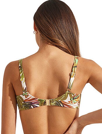 In elkaar grijpende bikinitop jade