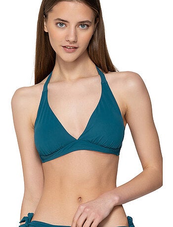 In elkaar grijpende driehoekige bikinitop blue sense
