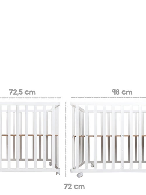 In hoogte verstelbare rechthoekige babybox + boxkleed met sterrenprint 'sternenzauber' - roba - Kiabi In hoogte verstelbare rechthoekige babybox + boxkleed met sterrenprint 'sternenzauber' - roba - Kiabi