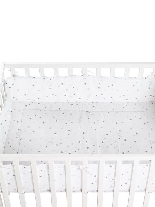 In hoogte verstelbare rechthoekige babybox + boxkleed met sterrenprint 'sternenzauber' - roba - Kiabi In hoogte verstelbare rechthoekige babybox + boxkleed met sterrenprint 'sternenzauber' - roba - Kiabi