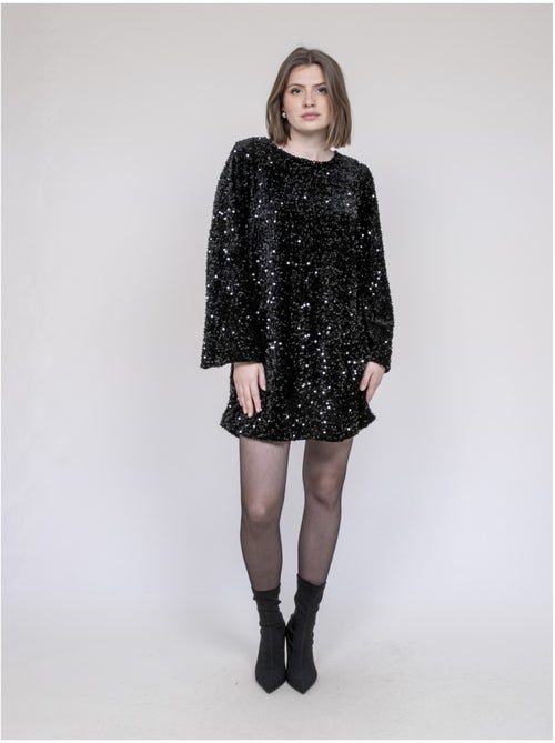 Inazoe mini-jurk met pailletten - Kiabi
