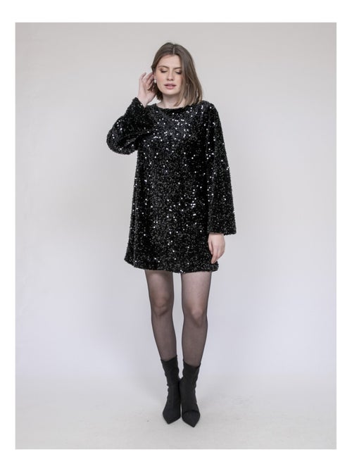 Inazoe mini-jurk met pailletten - Kiabi