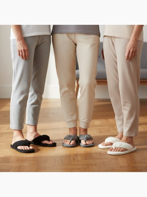 INFINITIF PARIS Pantoffels Slippers Badstof Dames Set 3 Paar - Kiabi INFINITIF PARIS Pantoffels Slippers Badstof Dames Set 3 Paar - Kiabi