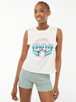Ingekort T-shirt zonder mouwen 'Boston Celtics'