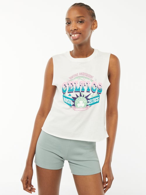 Ingekort T-shirt zonder mouwen 'Boston Celtics' - Kiabi