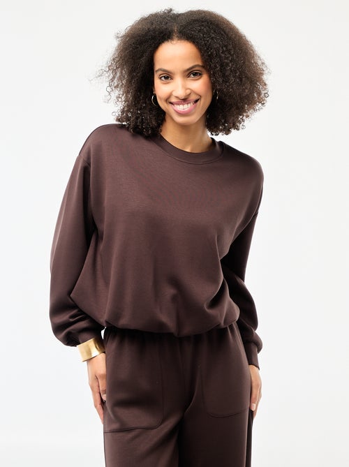 Ingekorte sweater met bollend effect - Kiabi