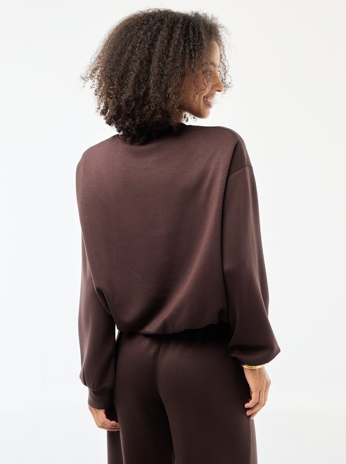 Ingekorte sweater met bollend effect - Kiabi