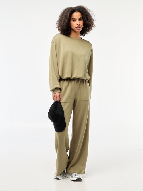 Ingekorte sweater met bollend effect - Kiabi