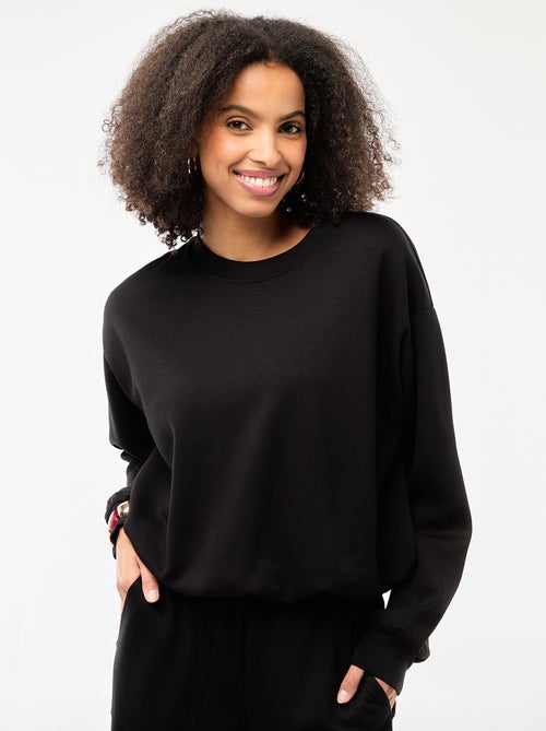 Ingekorte sweater met bollend effect - Kiabi