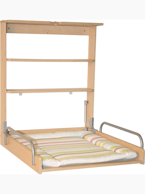 Inklapbare wandaankleedtafel + aankleedkussen 'Dschungelbaby' - ROBA - Kiabi Inklapbare wandaankleedtafel + aankleedkussen 'Dschungelbaby' - ROBA - Kiabi