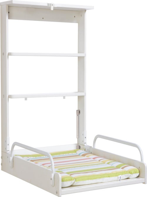Inklapbare wandaankleedtafel + aankleedkussen 'Dschungelbaby' - ROBA - Kiabi Inklapbare wandaankleedtafel + aankleedkussen 'Dschungelbaby' - ROBA - Kiabi