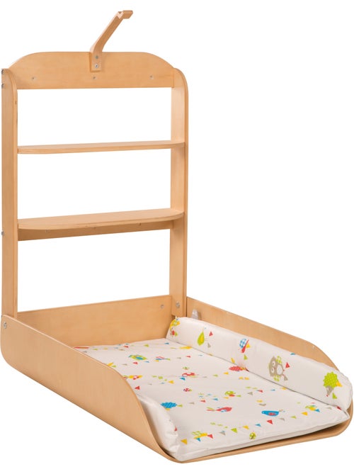Inklapbare wandaankleedtafel + aankleedkussen ROBA 'Waldhochzeit' - Kiabi