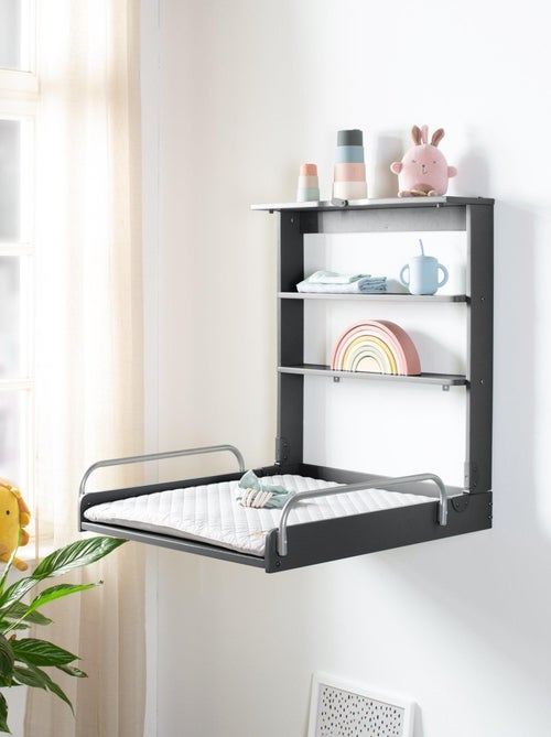 Inklapbare wandaankleedtafel + waterafstotend aankleedkussen 'Roba style' - Kiabi