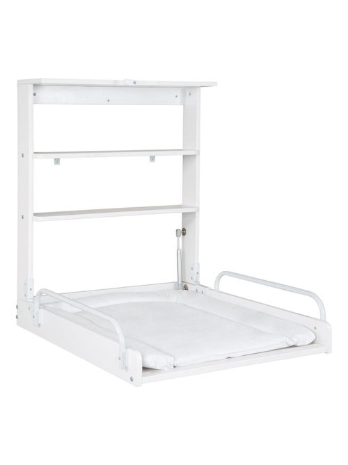Inklapbare wandaankleedtafel + waterdicht aankleedkussen 'Roba' - Kiabi Inklapbare wandaankleedtafel + waterdicht aankleedkussen 'Roba' - Kiabi