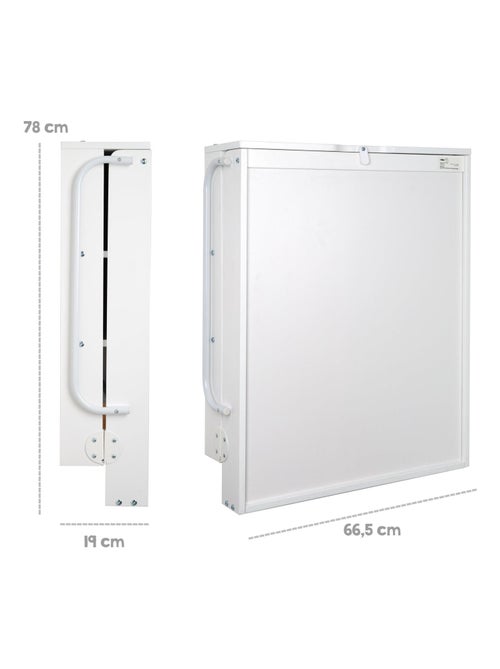 Inklapbare wandaankleedtafel + waterdicht aankleedkussen 'Roba' - Kiabi Inklapbare wandaankleedtafel + waterdicht aankleedkussen 'Roba' - Kiabi