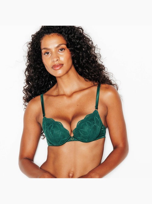 Inouie beha verstevigend push-up groen - Kiabi