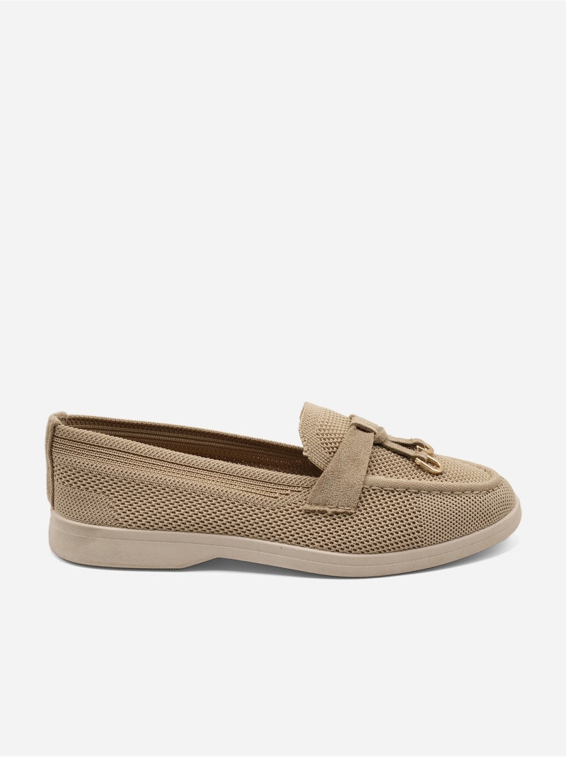 Instapmocassins Taupe - Kiabi