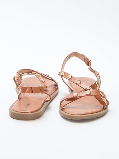 Instappers met bandjes en glanzende studs - Kiabi