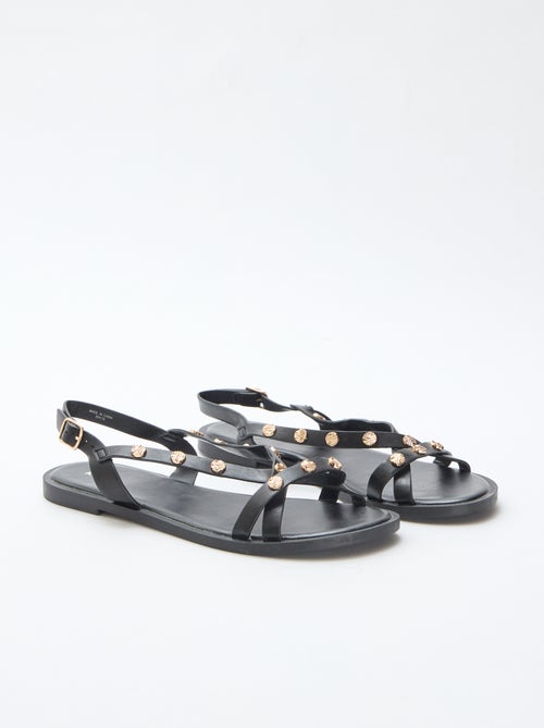 Instappers met bandjes en glanzende studs - Kiabi