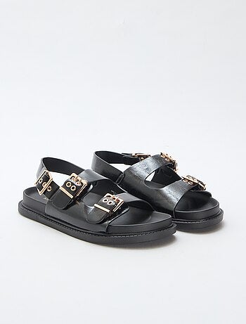 Instappers van imitatieleer met 3 verstelbare riempjes