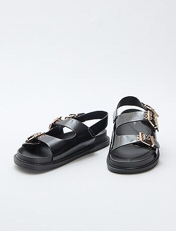 Instappers van imitatieleer met 3 verstelbare riempjes