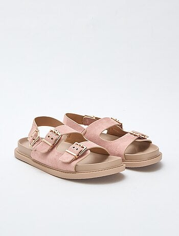 Instappers van suèdine met verstelbaar hielbandje