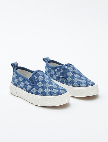 Instapsneakers met ruitjes