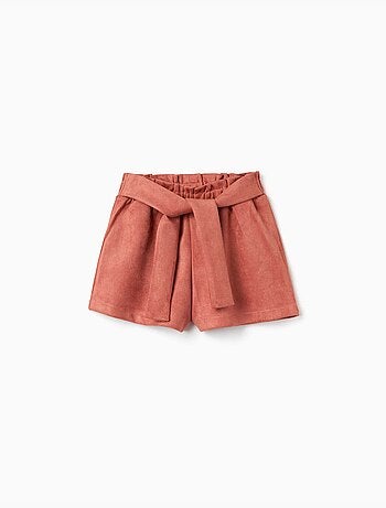 Interlock gebreide shorts met geïntegreerde riem