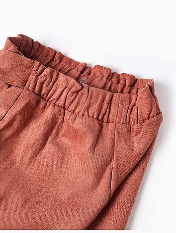 Interlock gebreide shorts met geïntegreerde riem