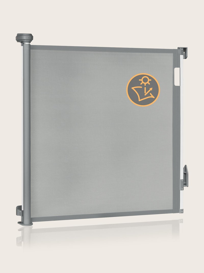 Intrekbaar veiligheidshekje – LIONELO Thea – 85 x 140 cm – Zonder drempel Grijs - Kiabi