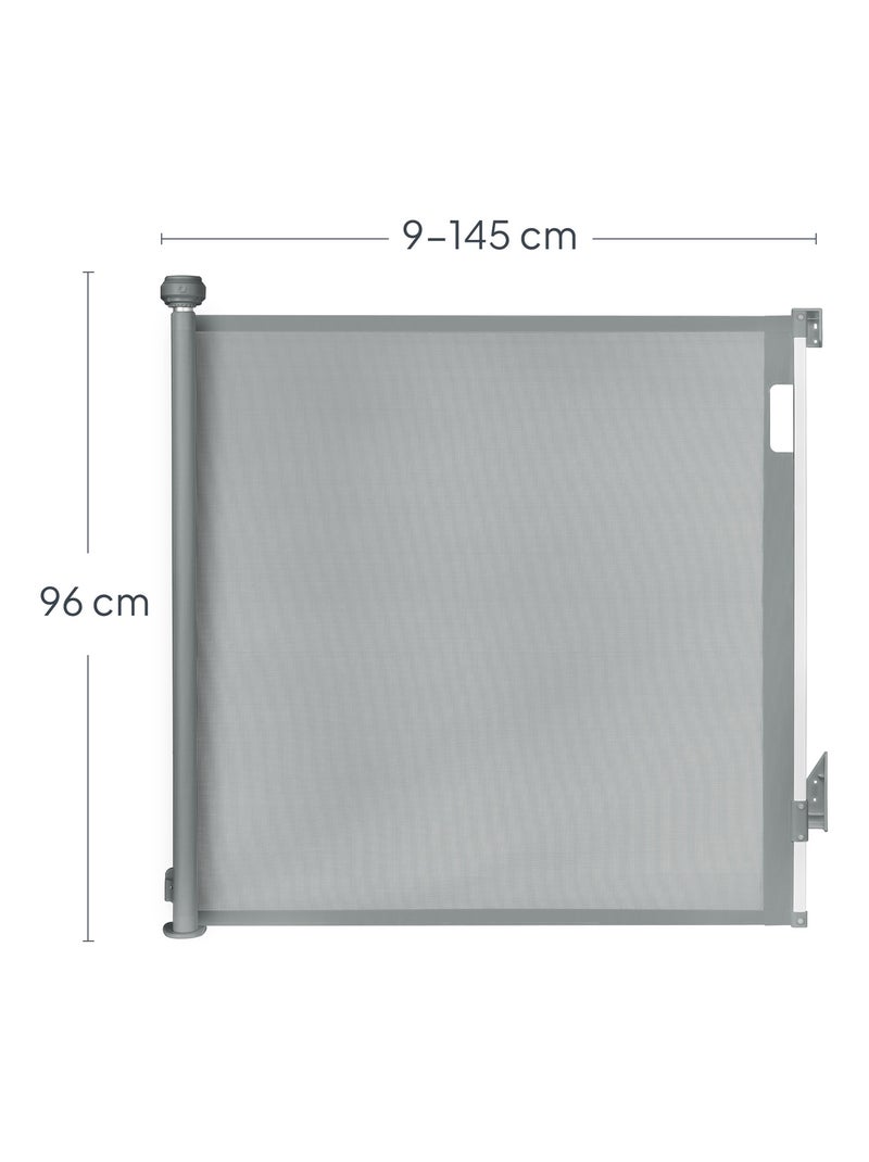 Intrekbaar veiligheidshekje – LIONELO Thea – 85 x 140 cm – Zonder drempel Grijs - Kiabi