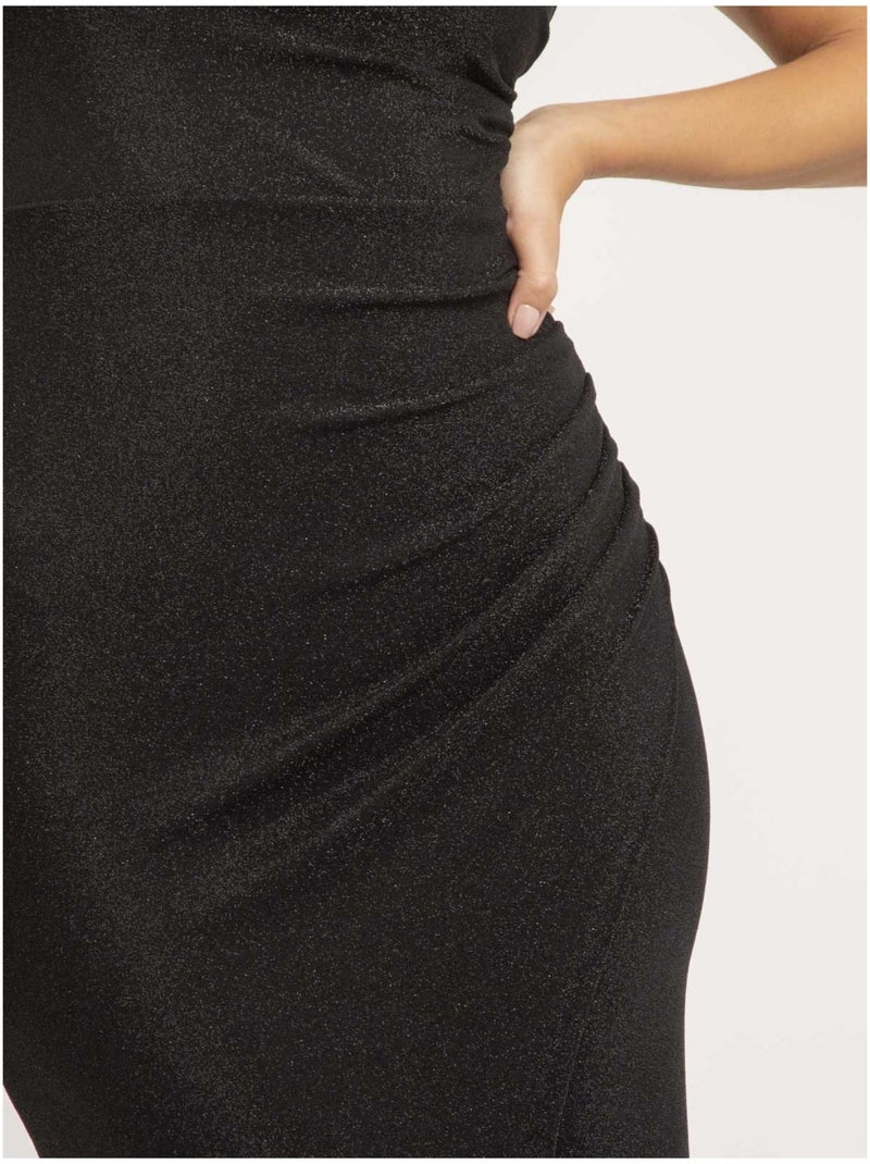 Ipolina maxi-jurk met pailletten Zwart - Kiabi