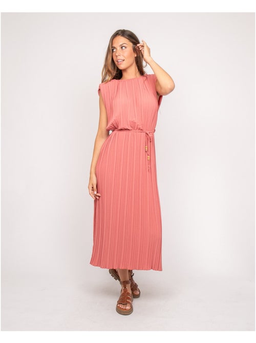 Irove geplooide midi-jurk - Kiabi
