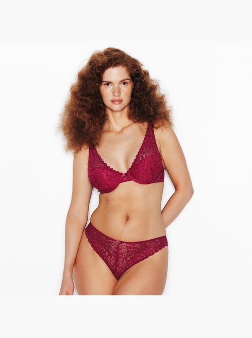 Isadora beha vormgevend sjaalvorm bordeaux - Kiabi
