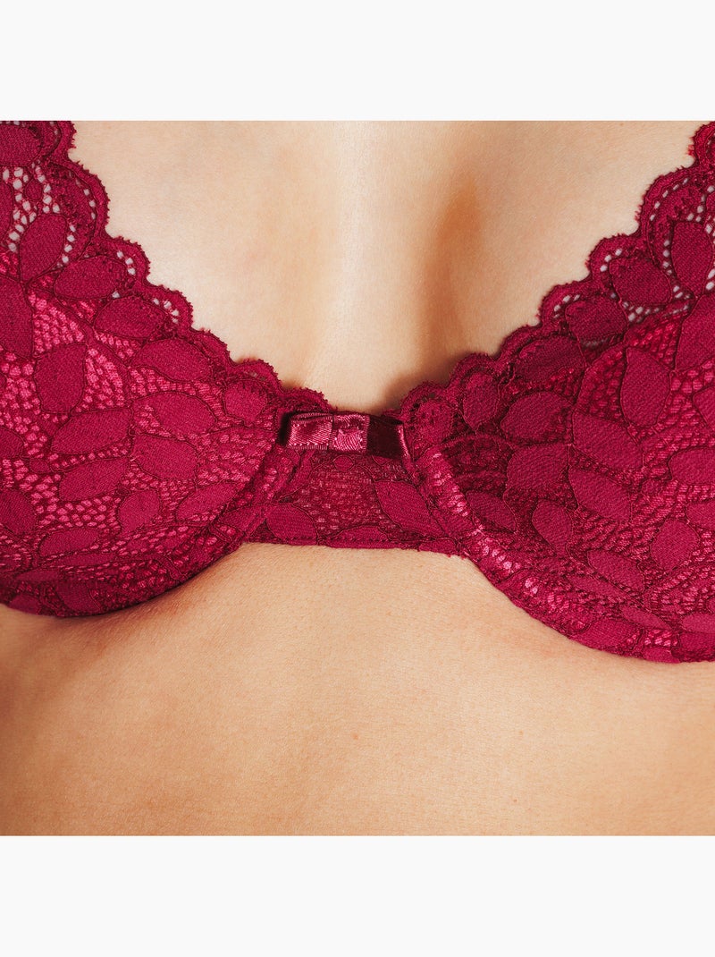Isadora beha vormgevend sjaalvorm bordeaux Bordeaux - Kiabi